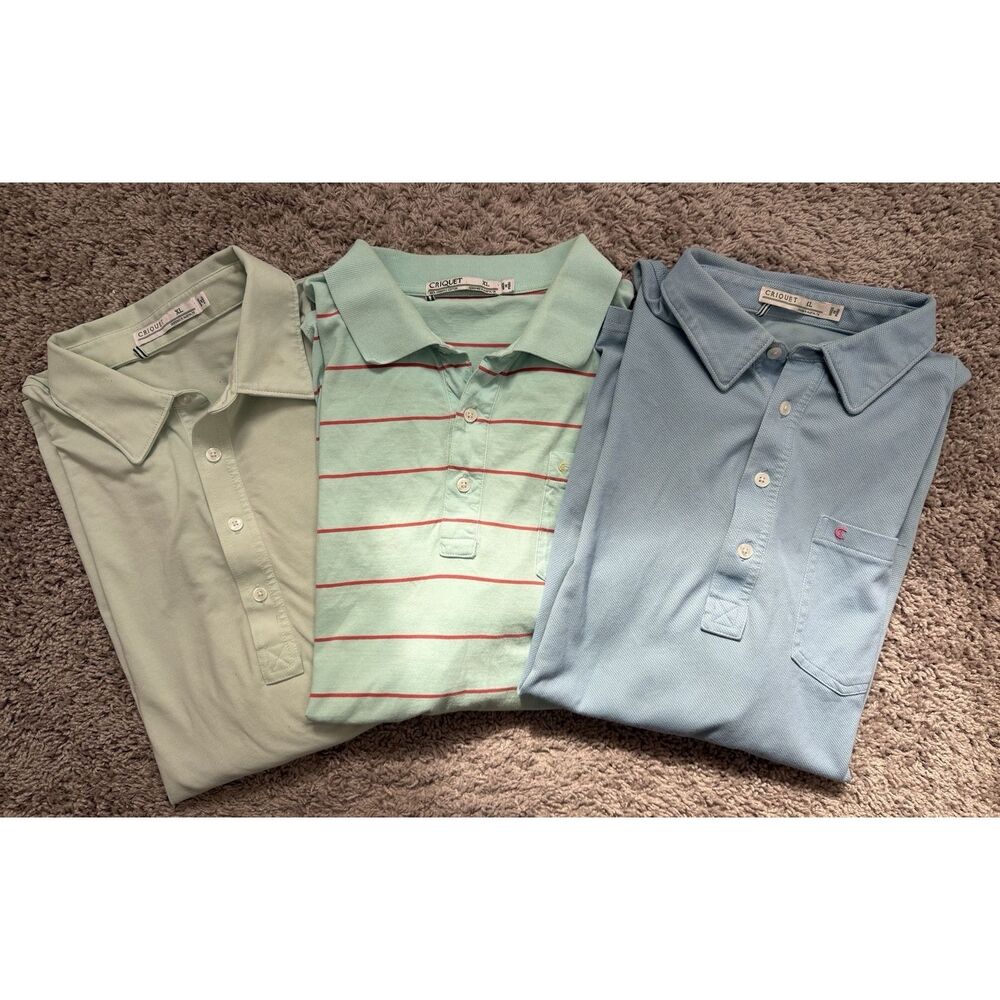Men's Criquet Lot Of 3 Shirts Size XL
